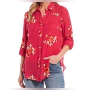 Fig and Flower Anthropologie Floral Embroidered Top
Size: Medium